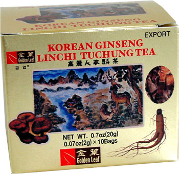 Korean Ginseng Lingzhi Tuchung Tea (100 packages)